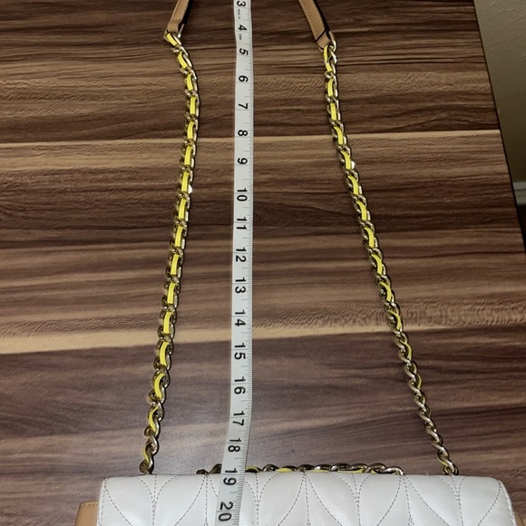 Kate Spade Briar Lane Emelyn quilted white/dove multi colorblock crossbody - Picture 12 of 16